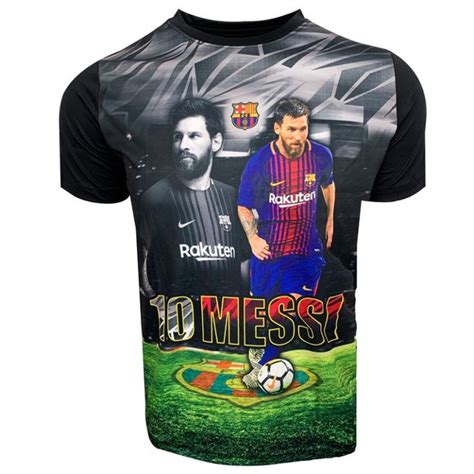 Hky Sportswear Messi Photo Jersey For Kids Licensed Barcelona Messi