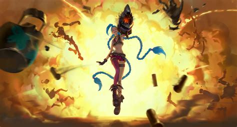 Tapety Legends Of Runeterra Jinx League Of Legends 2000x1080