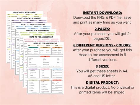 Head To Toe Assessment Nursing Template Study In Nursing