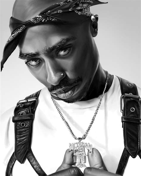 Tupac Portrait On Behance