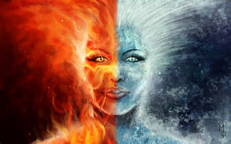 Fire And Ice By Fantasymaker On Deviantart