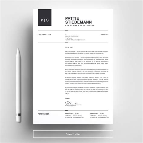 2 Pages Clean Resume Template Simple And Basic Professional Resume