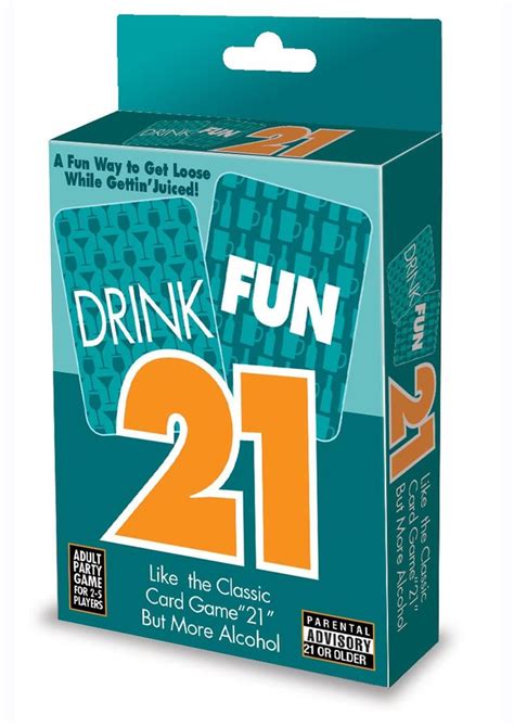 drink fun 21 card game adult