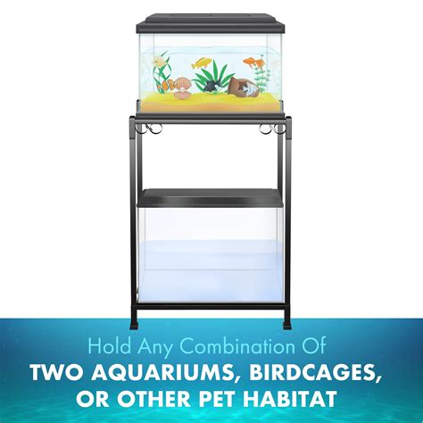 Titaneze Double Aquarium Stand 2 Stands In 1 Fish Tank Stand