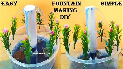 Table Top Water Fountain Working Model At Home Diy Easy Step By Step