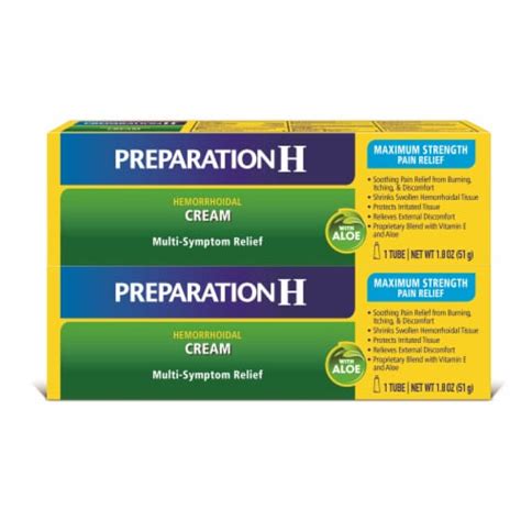 Preparation H Multi Symptom Relief Maximum Strength Hemorrhoidal Cream