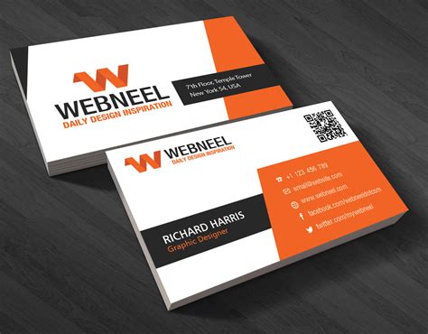 They are available in.doc format. Modern business card template Free Download - Freedownload ...