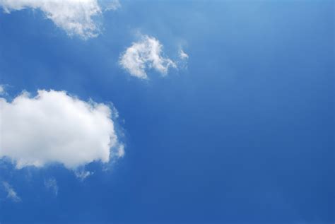 Blue Sky With Small Clouds Free Stock Photo Public Domain Pictures
