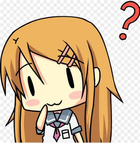 Free Download Hd Png Confused Anime Png Anime Question Png  Png