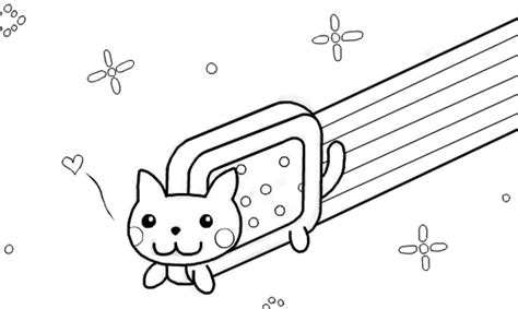 Nyan Cat Coloring Pages To Color