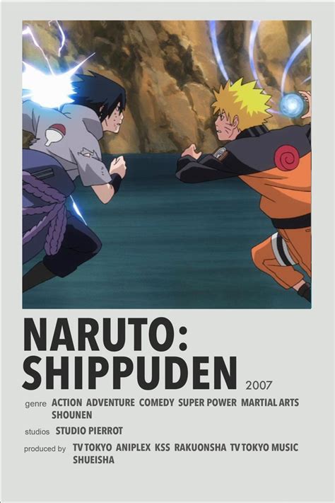 Naruto Shippuden Minimalist Anime Poster Anime Minimalist Poster
