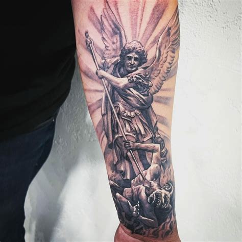 Details More Than 69 Saint Michael Forearm Tattoo Best Ineteachers