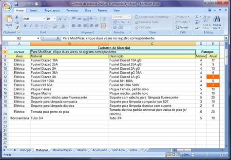 Planilha De Controle De Estoque Entrada E Saida De Materiais Discover Your Ideas 3536