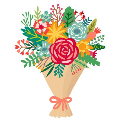 Bunch Of Flowers Illustrations Royalty Free Vector