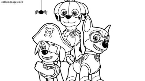 Here's a coloring sheet of zuma, the chocolate labrador pup who happens to be the water rescuer in this series. paw patrol halloween coloring pages | Coloring Pages | Pinterest | Paw patrol, Halloween ...