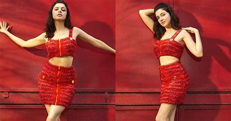 Divya Khosla Kumar In Red Outfit Flaunted Her Sexy Legs And Toned Figure See Now