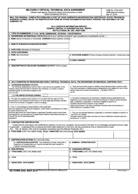 Top Dd Form 2345 Templates Free To Download In Pdf Format