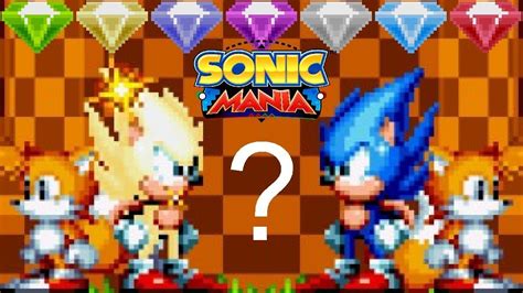 Sonic Mania Gameplay Super Sonic Youtube