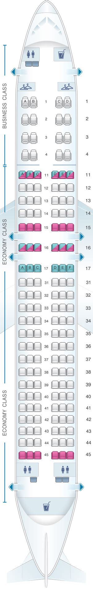 Seat Map Air Astana Airbus A320neo Seatmaestro