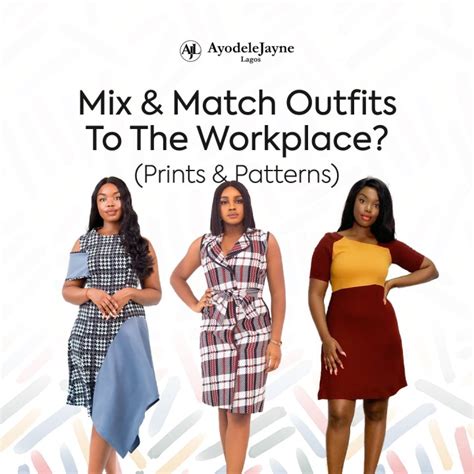 Mix And Match Outfits To The Workplace Prints And Patterns