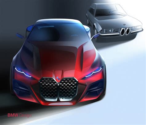 Bmw Concept 4 Debuts Previews Future Coupe Design Bmw Concept 4 Debut