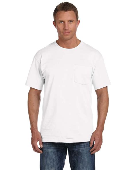 Fruit Of The Loom 3931p Men 5 Oz 100 Heavy Cotton Hd Pocket T Shirt