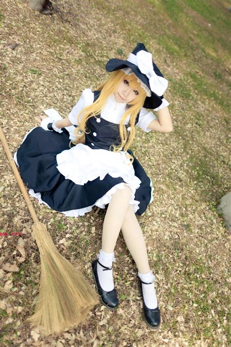 Anime TouHou Project Cosplay Costume Kirisame Marisa Maid Black And White COS Cloth Halloween