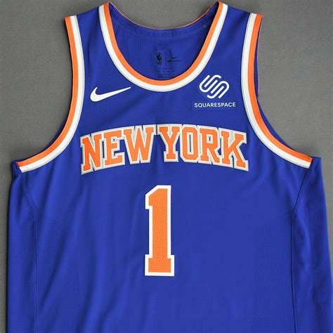 Obi Toppin New York Knicks Game Worn Icon Edition Rookie Debut