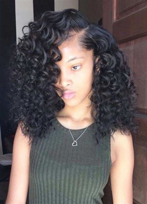 Beautiful Work Short Curly Sew In Hairstyles Drop Cut Hairstyle Women