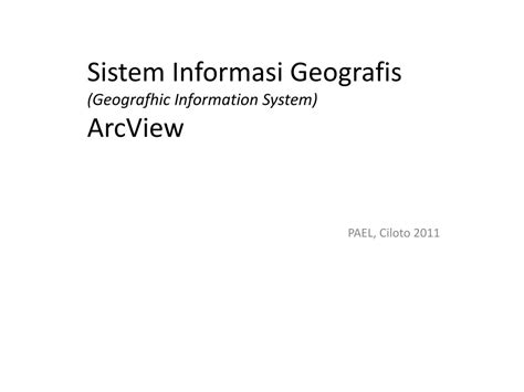 Sistem Informasi Geografis Tutorial Arcview 2002 Vrogue Co