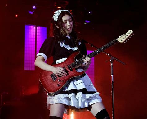 Kanami With Red Addictone Band Maid Japanese Girl Band Female Guitarist