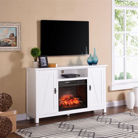 Alford Farmhouse Style Electric Fireplace Tv Stand For Tvs Up To 56