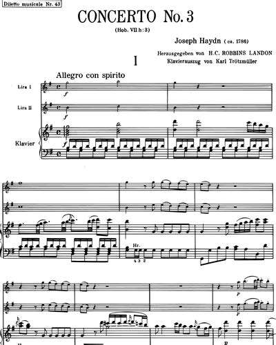 Concerto No 3 In G Major For Two Lyres Sheet Music By Joseph Haydn Nkoda