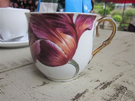 Beautiful Tea Cup At Cafe Bloom Nottingham Road Midlands Meander Kzn