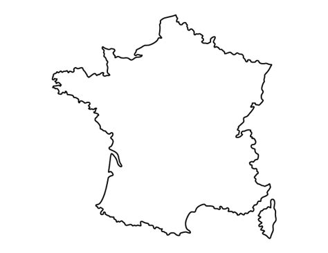 Printable France Template France Map Map Pattern Shape Templates