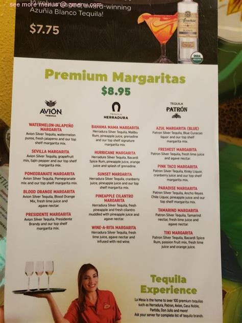 Online Menu Of La Mesa Mexican Restaurant Restaurant Papillion