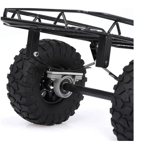 1set Axial Scx10 110 Metal Hitch Mount Trailer For Rc Crawler 90046