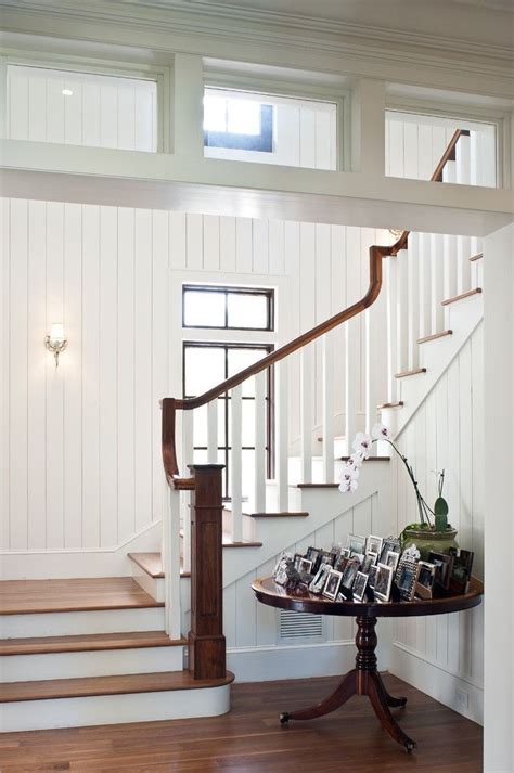 Pin By Rebecca Purcell On Stairs Tongue And Groove Walls Staircase