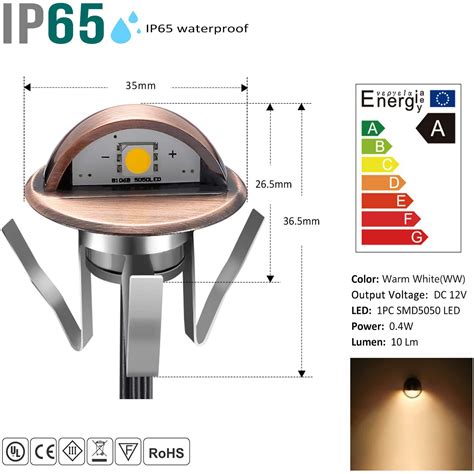 Half Moon Waterproof Ip65 Led Underground Lamps Stainless Steel Deck