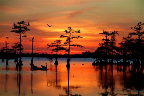 Sunrises And Sunsets Are Always Beautiful At Black Bayou Lake National