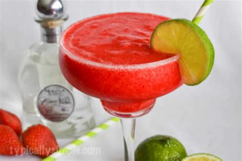 Strawberry Lime Margarita Recipe Typically Simple