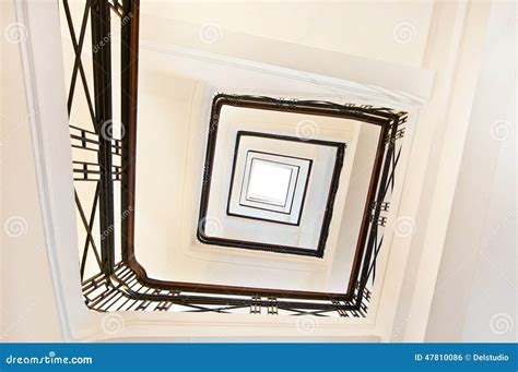Square Staircase Perspective Stock Photo Image Of Interior