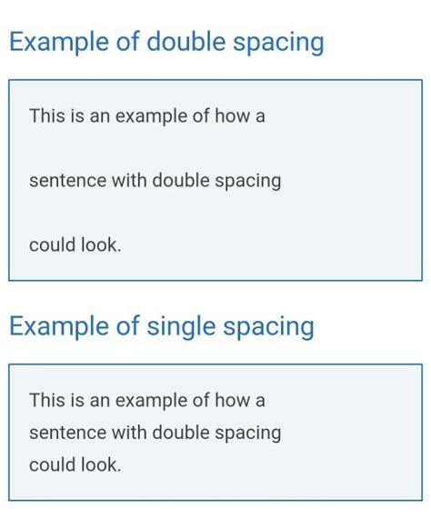 Example of double spaced paper direction of effect. What does 'double spacing' mean? - Quora