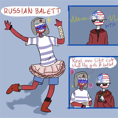 Countryhumans Rusame Comic Ballet 1 4 Cute Short Love Story Country Memes Country Humor