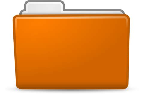 Orange Folder Clip Art At Vector Clip Art Online Royalty