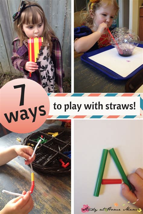 7 Ways To Learn And Play With Straws Play To Learn Preschool Fun
