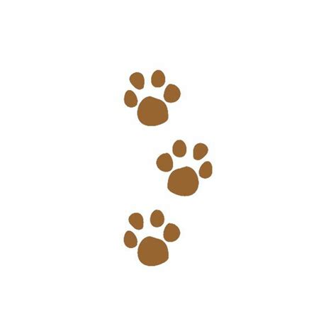 Download High Quality Paw Prints Clipart Brown Transparent Png Images