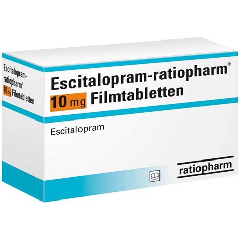 Escitalopram Ratiopharm 10 Mg Filmtabletten 20 St Shop