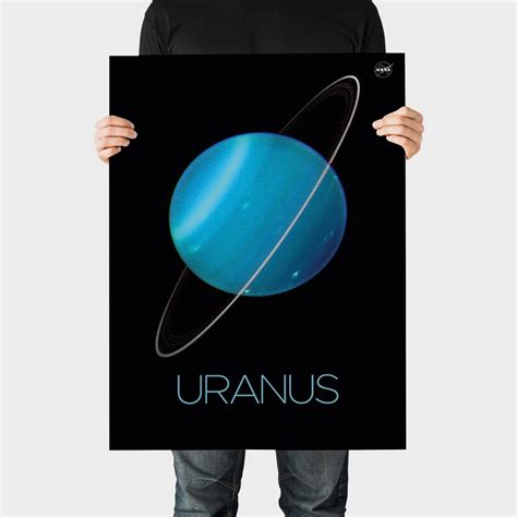 Nasa Our Planets Uranus Poster Version C Etsy Uk