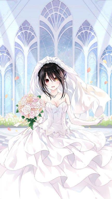 Wedding Kurumi Phone Wallpaper Datealive Anime Date Anime Wedding